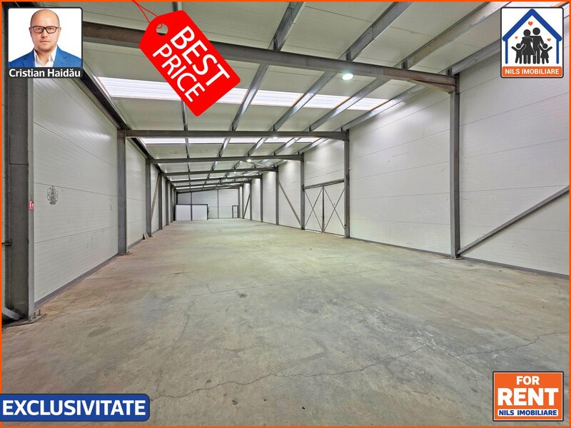Afumati IF, E85 si Macului, 2 x hala 500 mp, 3,2 E/mp, utilitati,